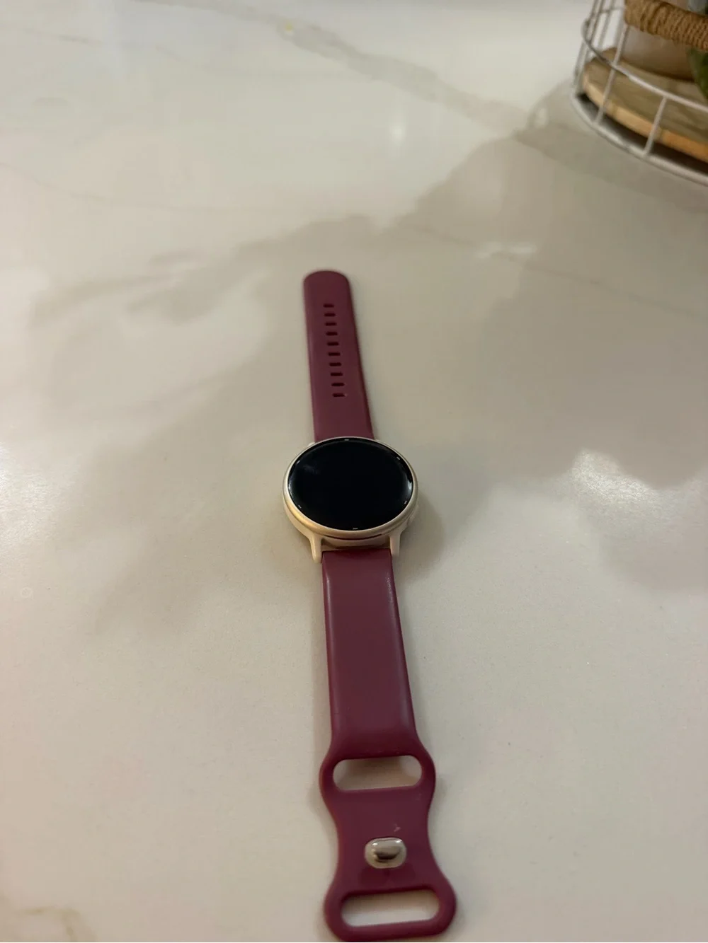 Garmin Vivoactive 5 with charging cord